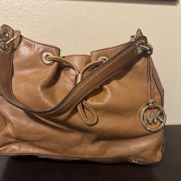 Michael Kors Brown Leather Shoulder Bag - Picture 1 of 3